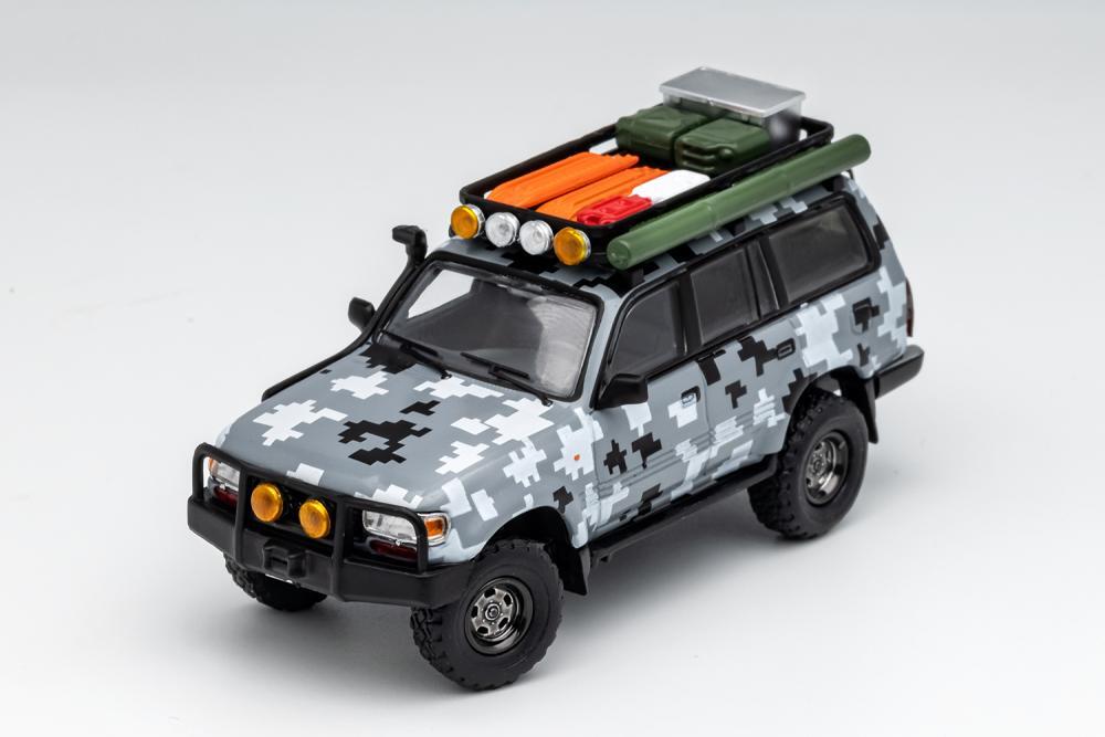 1/64 Camo Land Cruiser LC80 Off Road SUV (with accessories)