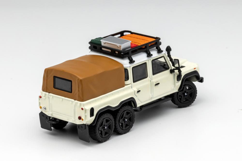 1/64 Scale For Land Rover Defender 6x6 Pick up-Off White